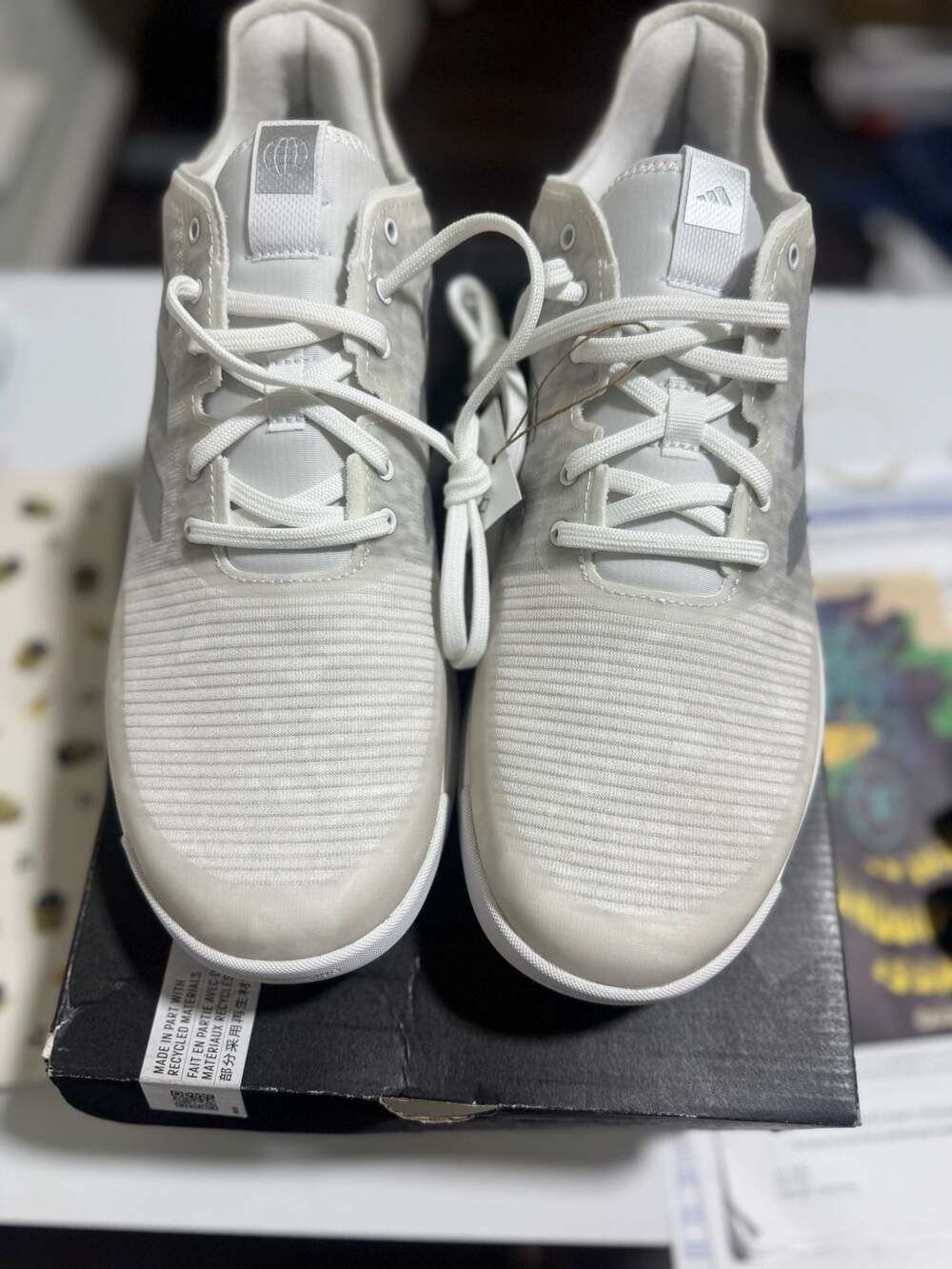 Adidas Women's Size 10 1/2  Crazyflight Volleyball Shoes White Silver Grey IG397